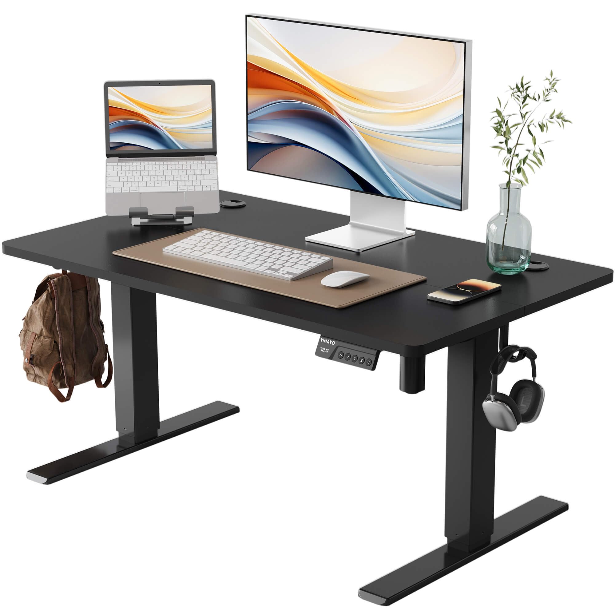 YIHAYO 高さ調節可能の机 Amazon | YIHAYO ローデスク 高さ46-72cm 昇降デスク 幅150cm